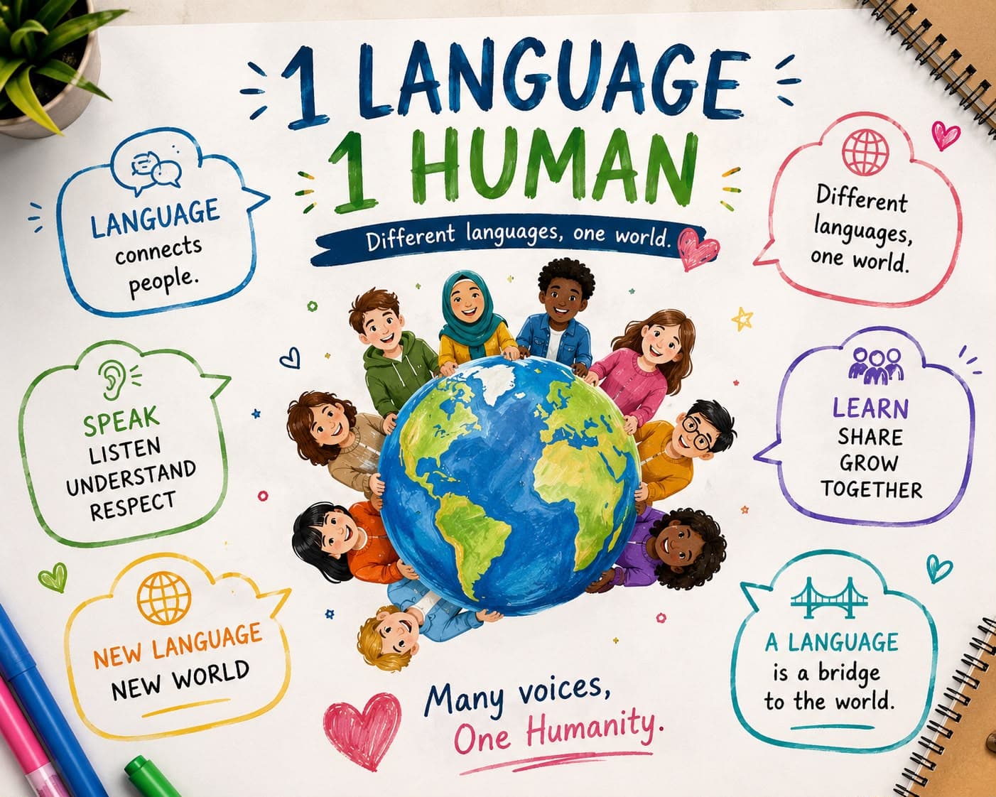 ▪️ One Language, One Person.